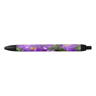 Bolígrafo De Tinta Negra Purple Crocus Pen