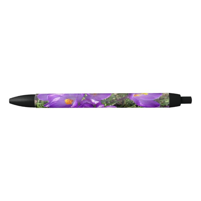 Bolígrafo De Tinta Negra Purple Crocus Pen (Anverso)
