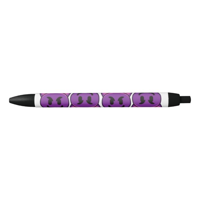 Bolígrafo De Tinta Negra Purple Devil Emoji  (Anverso)
