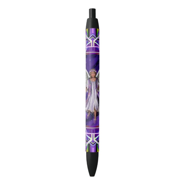 Bolígrafo De Tinta Negra Purple Soul Pen (Frente vertical)