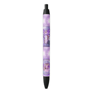 Bolígrafo De Tinta Negra Purple Subn Fairy Pen