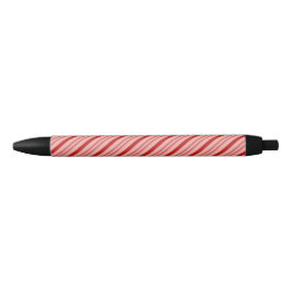 Bolígrafo De Tinta Negra Rayas de Candy Rojo