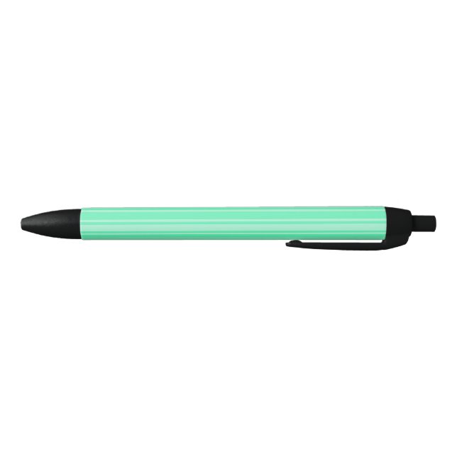 Bolígrafo De Tinta Negra Rayas de dulces verdes de menta (Parte de abajo)