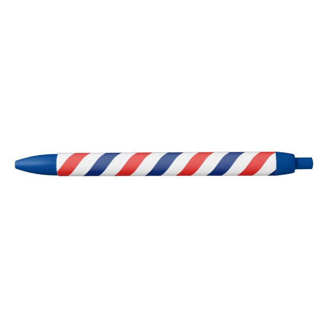 Bolígrafo De Tinta Negra Rayas del peluquero (Anverso)