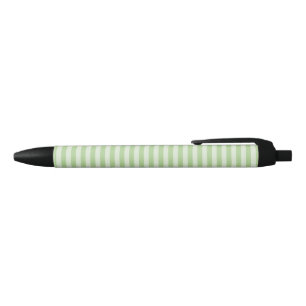 Bolígrafo De Tinta Negra Rayas Verdes