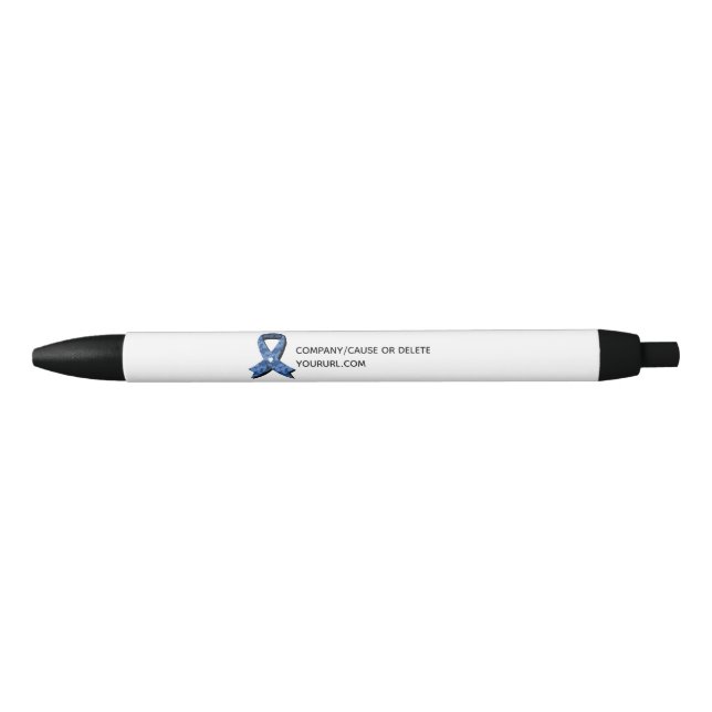 Bolígrafo De Tinta Negra Recaudación de fondos de la cinta de sensibilizaci (Anverso)