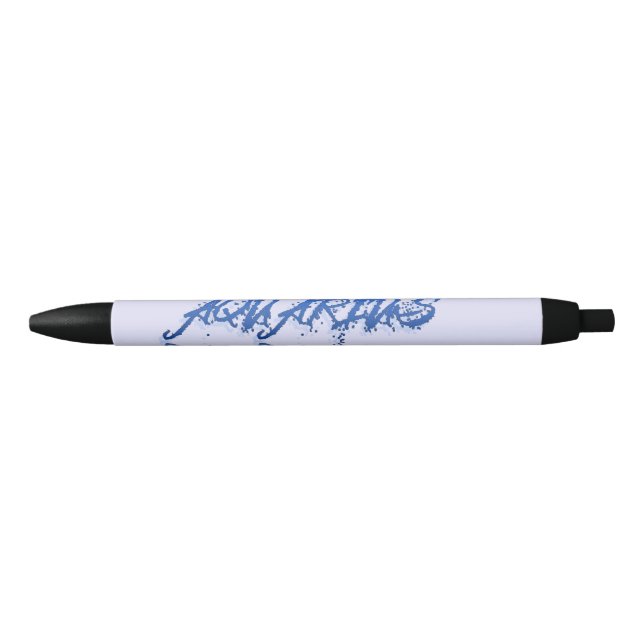 Bolígrafo De Tinta Negra Reflexión de Acuario (Anverso)