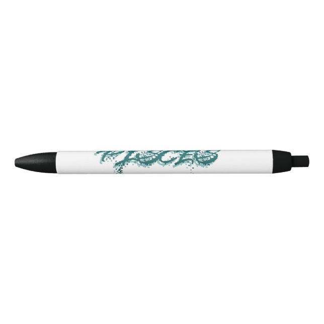 Bolígrafo De Tinta Negra Reflexión de Piscis (Anverso)