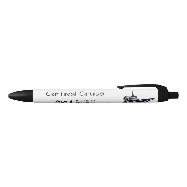 Bolígrafo De Tinta Negra Regalo de amigos familiares personalizados de cruc (Parte superior)
