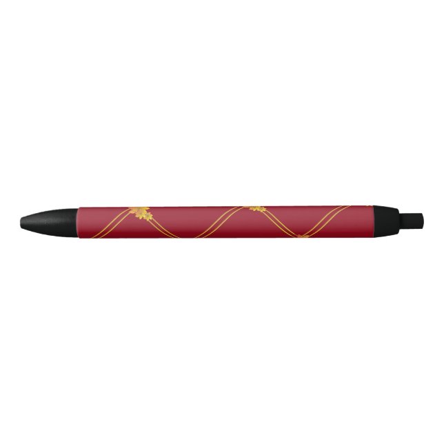 Bolígrafo De Tinta Negra Regalo de la flor (Anverso)