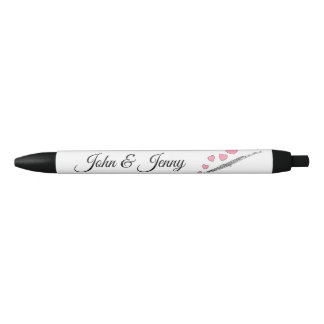 Bolígrafo De Tinta Negra Regalo del Favor de la Boda Personalizada del Músi