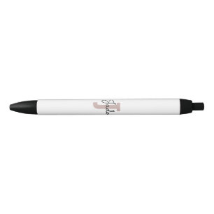 Bolígrafo De Tinta Negra Regalo monograma de personalizado para nombres a p