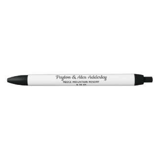 Bolígrafo De Tinta Negra Regalo para Invitados de Boda Novia Novio