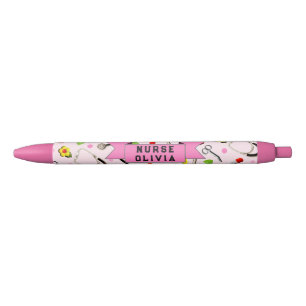 Bolígrafo De Tinta Negra Regalo rosa para enfermera educada
