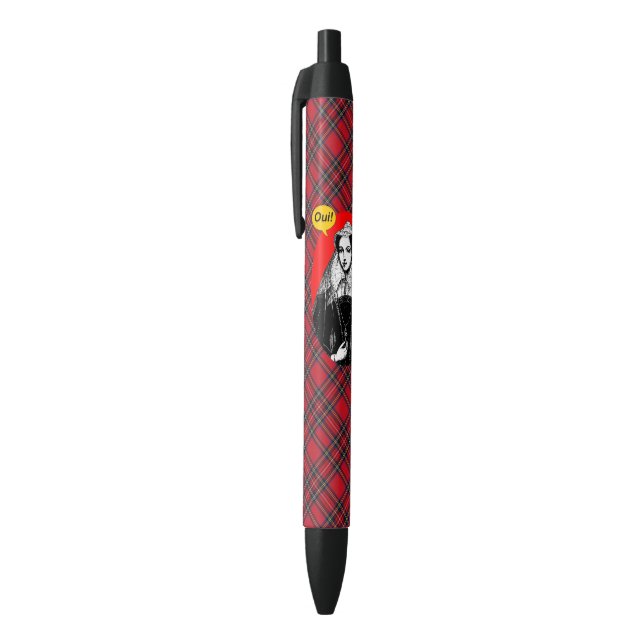 Bolígrafo De Tinta Negra Reina escocesa de Maria de la independencia de la (Parte superior (vertical))