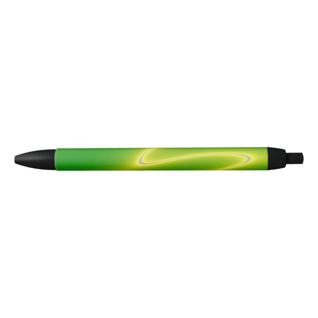 Bolígrafo De Tinta Negra Relámpago verde (Anverso)