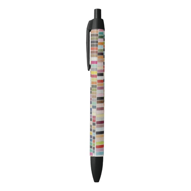 Bolígrafo De Tinta Negra Reloj multicolor silenciado (Parte superior (vertical))