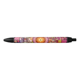 Bolígrafo De Tinta Negra Resumen colorido Art Mandala Mosaic Pen