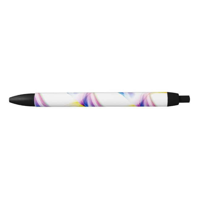 Bolígrafo De Tinta Negra Resumen de Swirl 1 (Anverso)