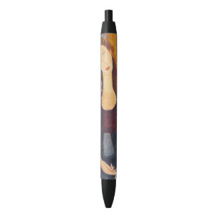 Bolígrafo De Tinta Negra Retrato de Jeanne Hebuterne de Amedeo Modigliani