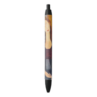 Bolígrafo De Tinta Negra Retrato de Jeanne Hebuterne de Amedeo Modigliani