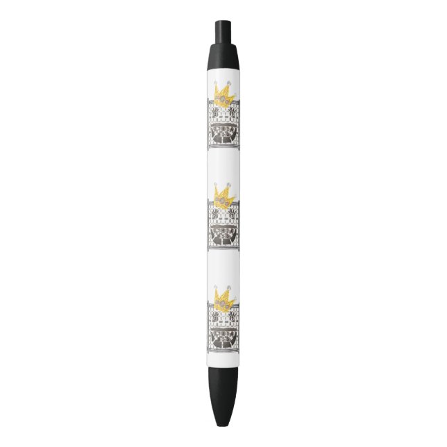 Bolígrafo De Tinta Negra Rey Sudoku Pen (Frente vertical)