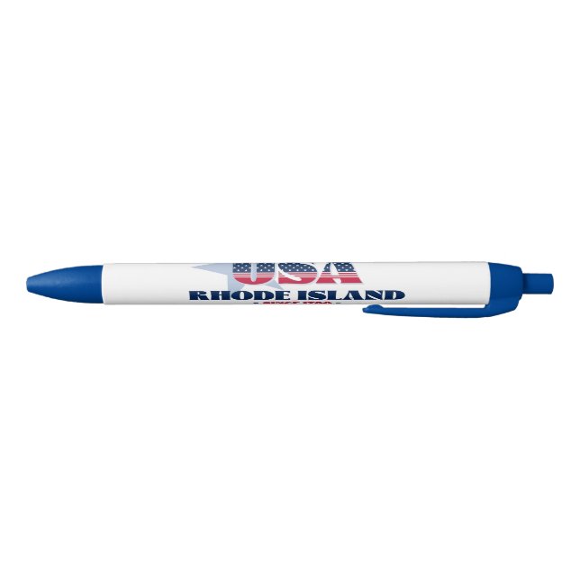 Bolígrafo De Tinta Negra Rhode Island y American Icon Pen (Parte de abajo)