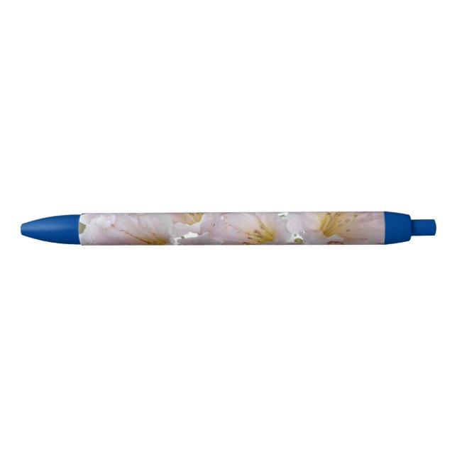 Bolígrafo De Tinta Negra Rhododendron Blue Trim Pen (Anverso)
