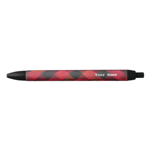 Bolígrafo De Tinta Negra Rojo y negro trenzado