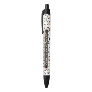 Bolígrafo De Tinta Negra Rollo de Sushi Salmón Aguacate Queso Crema