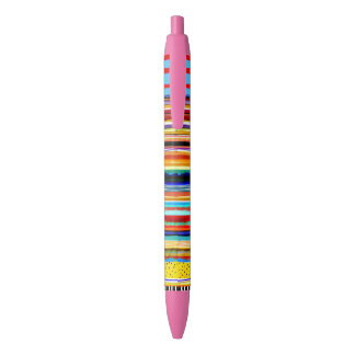 Bolígrafo De Tinta Negra Rosa