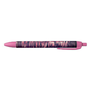 Bolígrafo De Tinta Negra Rosa a oscuro