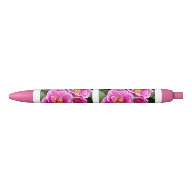 Bolígrafo De Tinta Negra Rosa Gallica Pen (Anverso)