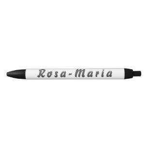 Bolígrafo De Tinta Negra Rosa-Maria Kugelschreiber