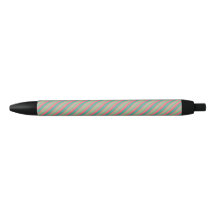 Rosa y dos tonalidades de rayas verdes claras