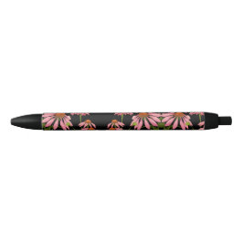 Bolígrafo De Tinta Negra rosa y negro floral