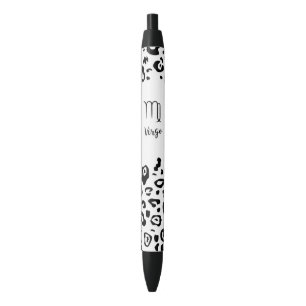 Bolígrafo De Tinta Negra Rótulo Zodiaco Cute/Virgo