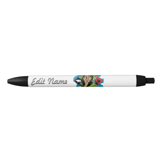 Bolígrafo De Tinta Negra Rueda de la medicina del nativo americano (Anverso)