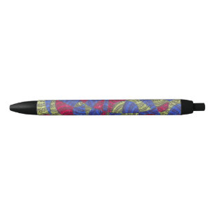 Bolígrafo De Tinta Negra Sahar   Arte abstracto colorido y dibujado a mano