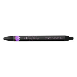 Bolígrafo De Tinta Negra Salón moderno del balneario de la flor de Lotus