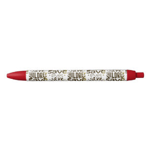 Bolígrafo De Tinta Negra Salven niños, salven vidas