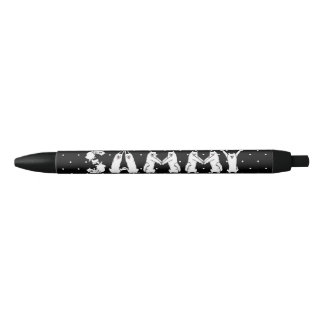 Bolígrafo De Tinta Negra Sammy en letras de perro samoyadas