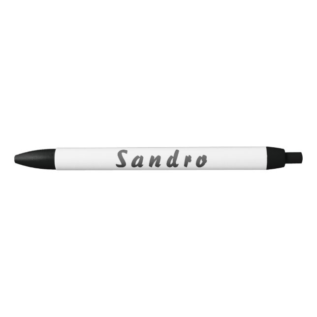 Bolígrafo De Tinta Negra Sandro Kugelschreiber (Anverso)