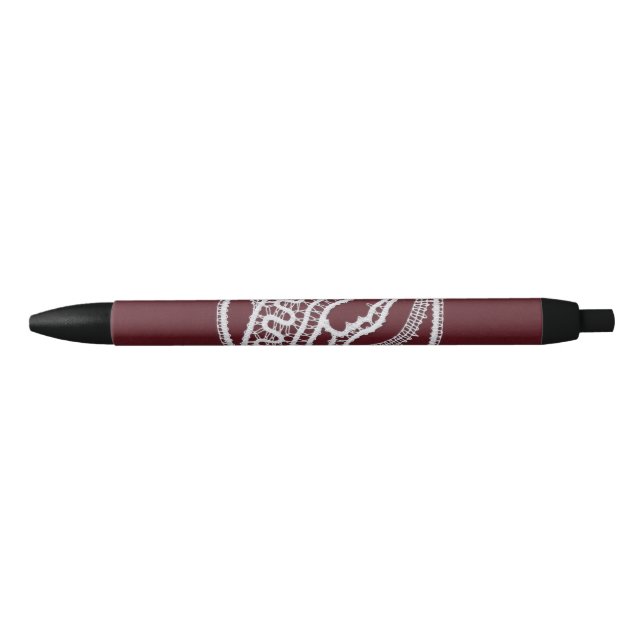 Bolígrafo De Tinta Negra Santa María de la Virgen, encaje (Anverso)