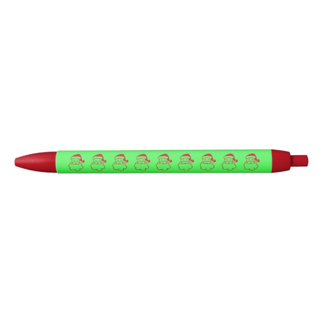 Bolígrafo De Tinta Negra Santa Navidades Navidad Verde Rojo 4Carla (Anverso)