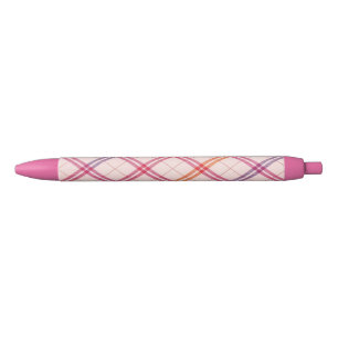 Bolígrafo De Tinta Negra SCariño Plaid