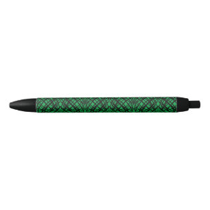 Bolígrafo De Tinta Negra Scribe simple   Tejido Espejo   Verde  
