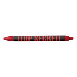 Bolígrafo De Tinta Negra Secreto superior negro
