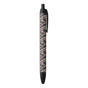 Bolígrafo De Tinta Negra Semi modelo geométrico del círculo