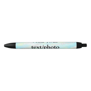 Bolígrafo De Tinta Negra Sencillo purpurina pastel colorido añade tu foto d